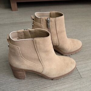 Vince Camuto Tan Suede Ankle Boots